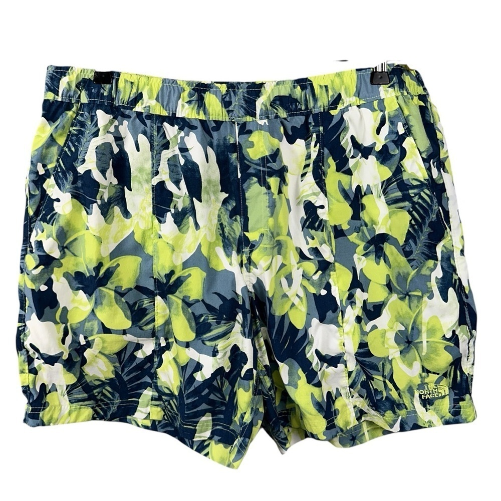 The North Face Shorts Mens XL Green Class V Pull On Tropical Camo Print Board